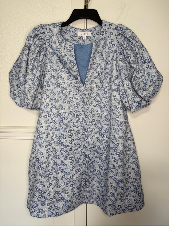 Mable Dresses & Skirts - Mable Sky Blue Women's Dress with V-Notch Neckline size S